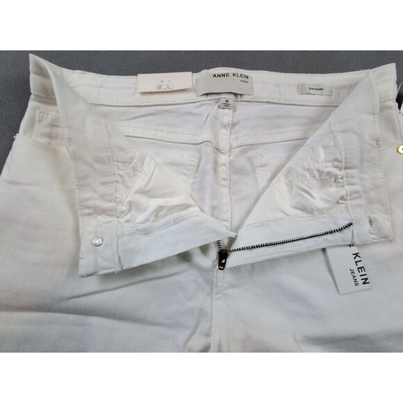 Anne Klein Women’s White Bermuda Shorts Size 10 NWT Pockets 4” Inseam - Picture 6 of 16